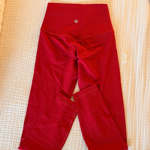 Red lululemon leggings - Picture 2 of 2